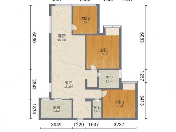 【多图】建发珑玥湾(二期),浮桥租房,建发珑玥湾(二期) 3室2厅2卫