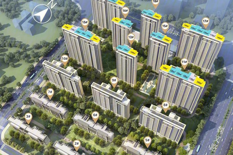 许昌心怡苑·建业府3室2厅2卫144㎡南105万