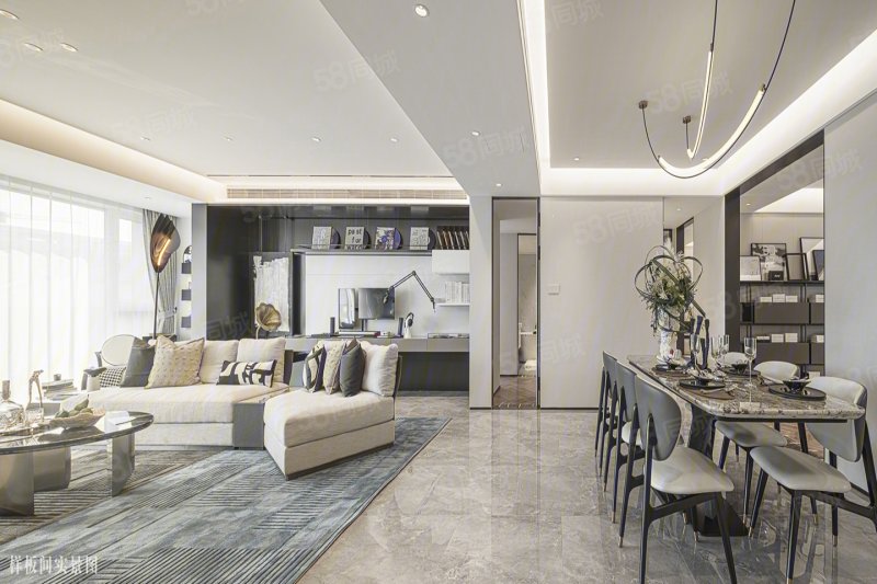 环山路泰山龙胤超大落地窗国悦山联排洋房山和院子