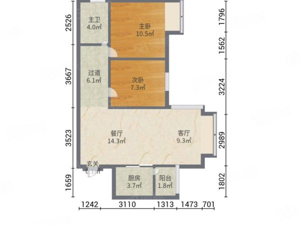 【多图】龙光普罗旺斯卡地亚庄园,白沙大道租房,押一付一 普罗旺斯2房