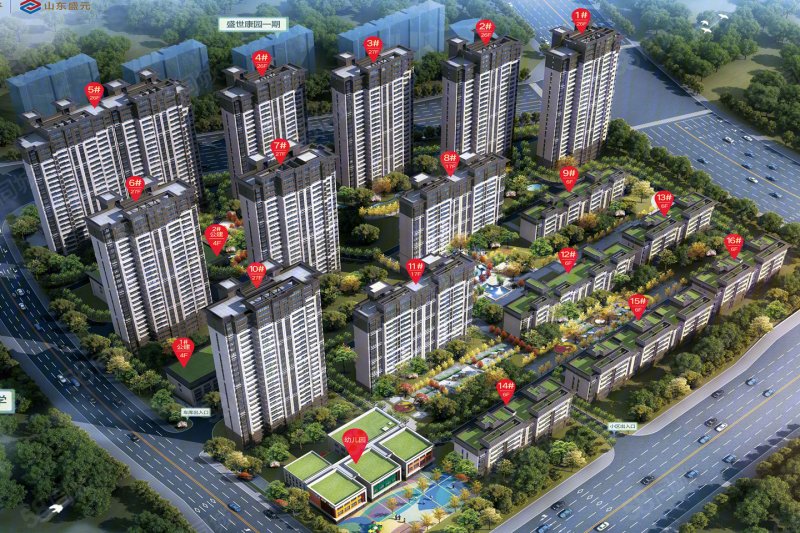 盛世康园(新房)3室2厅1卫107㎡南92万