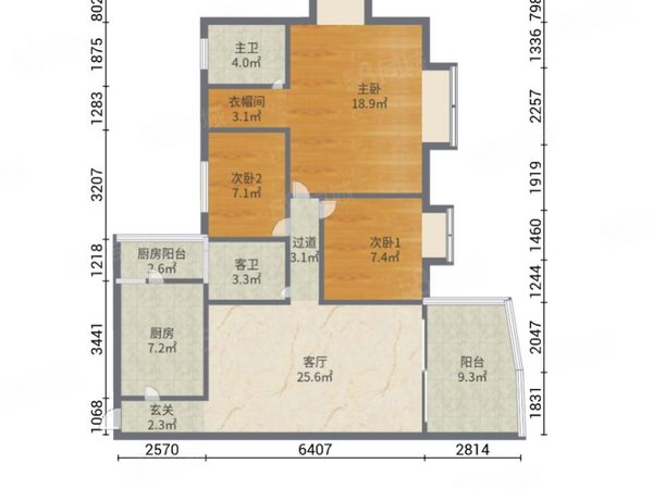 广州番禺南浦广州碧桂园广州碧桂园 3室2厅1卫  精装修119平米出租