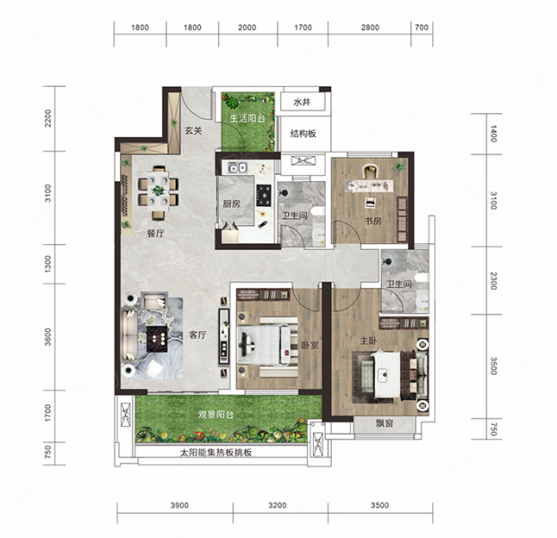 星星校边上的一手三房毛坯