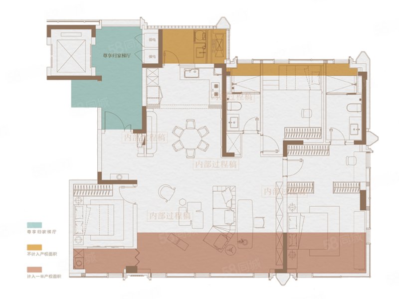 云缦朗境3室2厅139㎡280万二手房图片