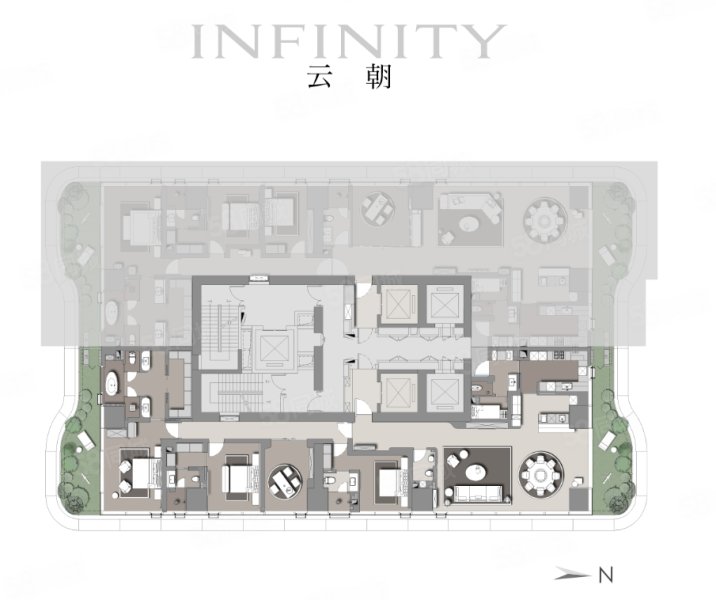 鸿瑞高新望云5室2厅416㎡万二手房图片