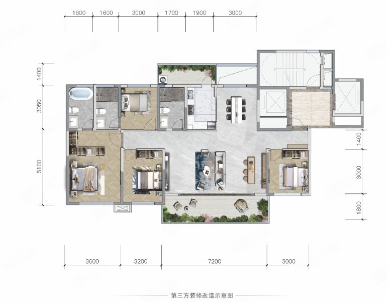 润泽府(新房)4室2厅143㎡134万二手房图片