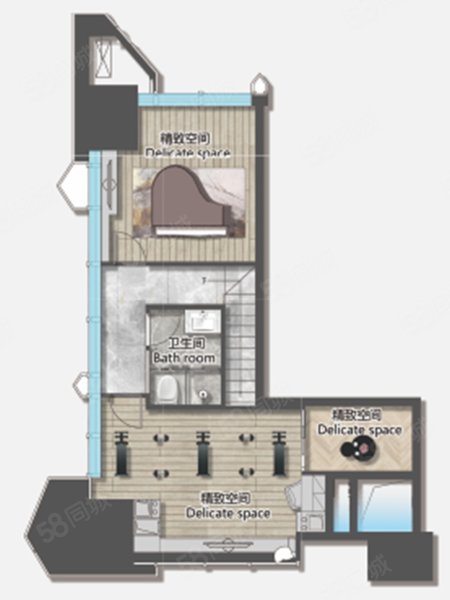 蜀道云上1室1厅99㎡110万二手房图片