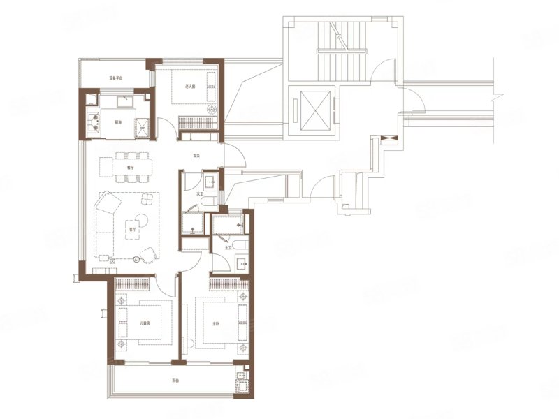 保利东方瑧悦3室2厅118㎡392万二手房图片