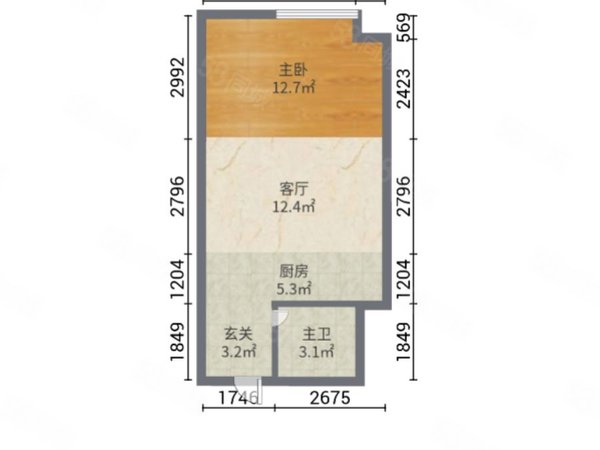 【多图】亿润领城(商住楼),大庆路租房,亿润领城(商住楼) 1室0厅1卫