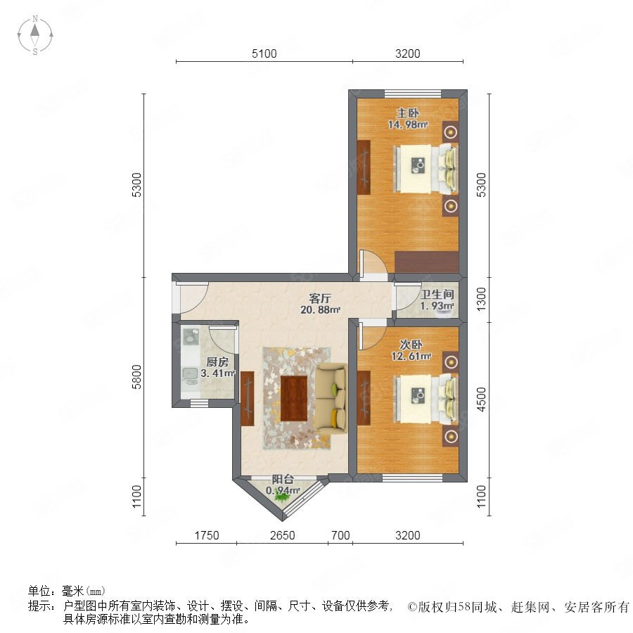 公寓户型图平面图图片