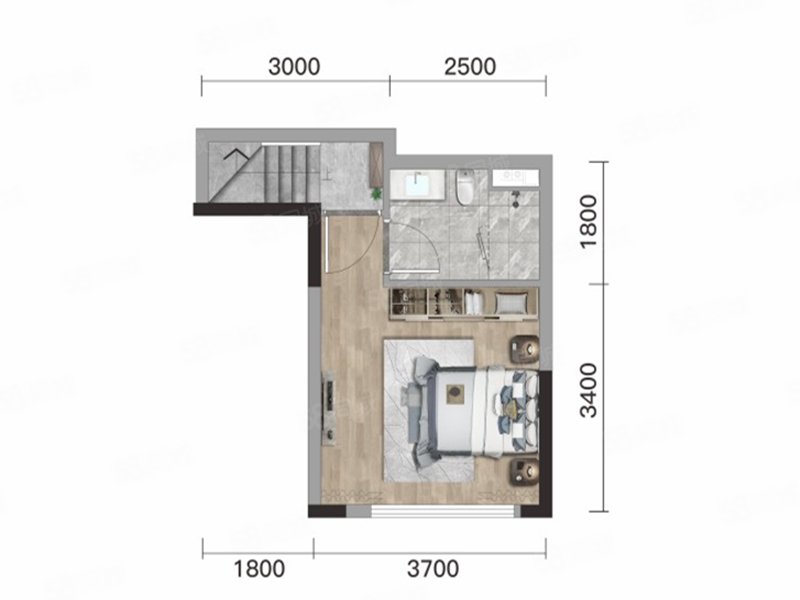 仁恒溪云居(新房)2室2厅88㎡150万二手房图片