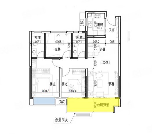 京师学苑里 三室两卫 大学城 好地段 75万