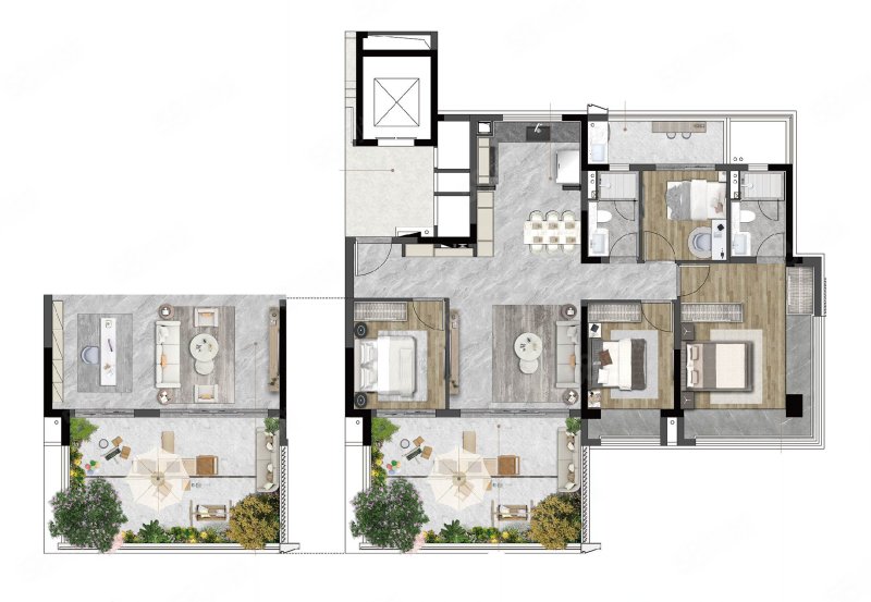 金地玖峯汇4室2厅127㎡343万二手房图片