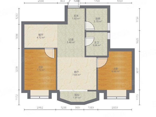 【多图】东悦名轩,东门租房,东悦名轩 2室2厅1卫 电梯房 60平米,罗湖