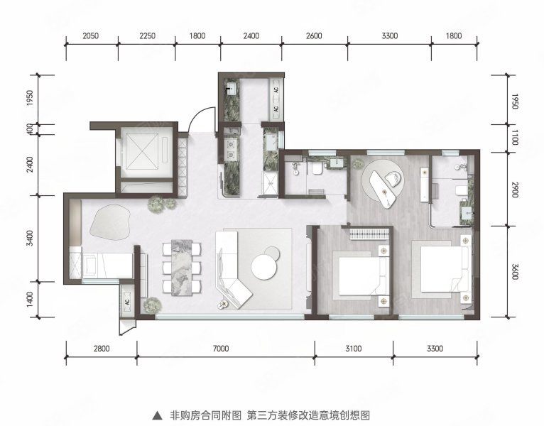 湔投云璟4室2厅101㎡83万二手房图片
