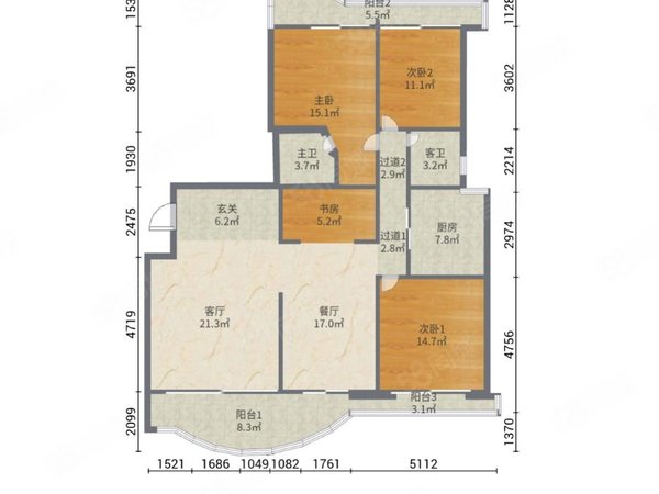 泉州洛江万安街道嘉琳广场嘉琳广场 4室2厅3卫  电梯房 143平米出租