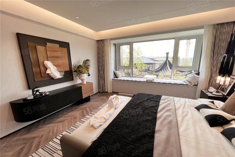 环山路泰山龙胤超大落地窗国悦山联排洋房山和院子