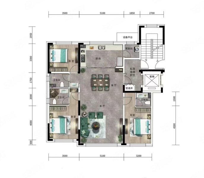 万龙府(新房)3室2厅145㎡160万二手房图片