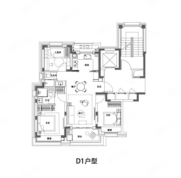 金隅·公园东序3室2厅100㎡602万二手房图片