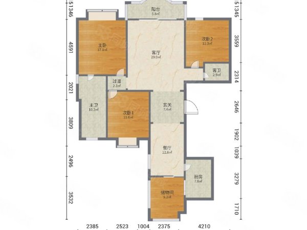 南宁青秀东葛路青秀万达公馆青秀万达公馆 4室2厅2卫 9000.