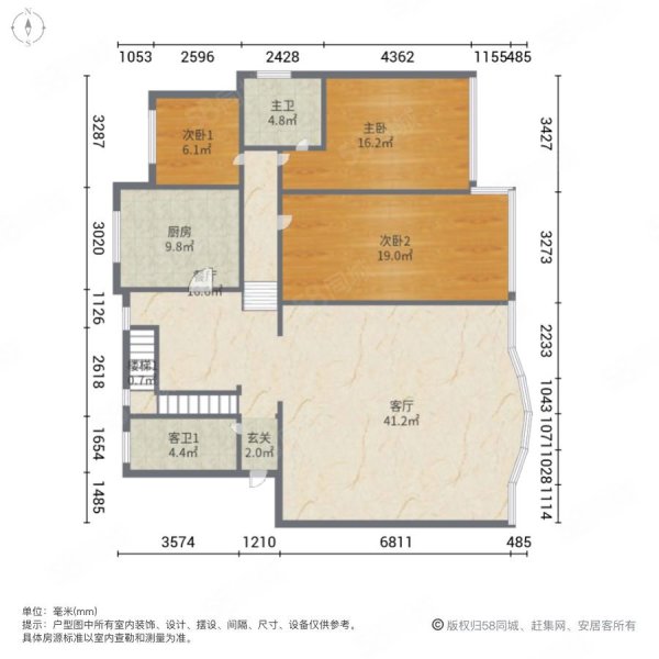 金滩休闲港5室2厅3卫190㎡南北85.8万