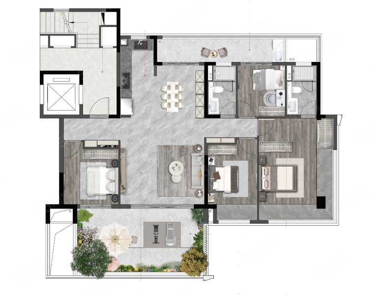 金地玖峯汇4室2厅143㎡433万二手房图片