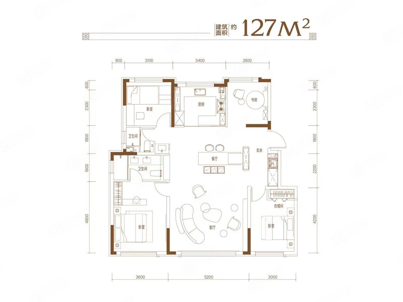 新区发展·九境4室2厅127㎡125万二手房图片