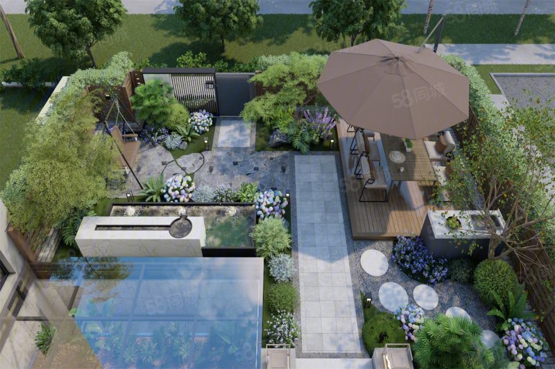 人车分流，高端别墅区，带院子，带下沉，室内面积400多平