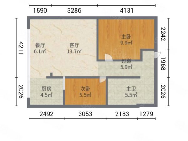 昆明西山前卫营润城八区万达商圈 润城八区 精装修 带家具家电 近云纺