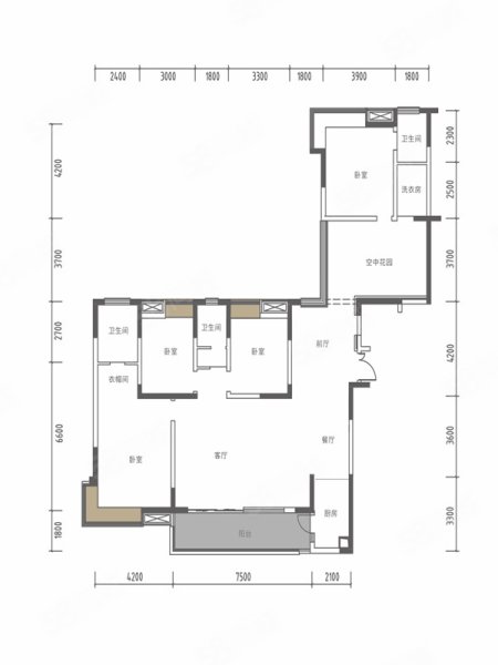 鹭湖宫19区长河湾4室2厅224㎡251万二手房图片