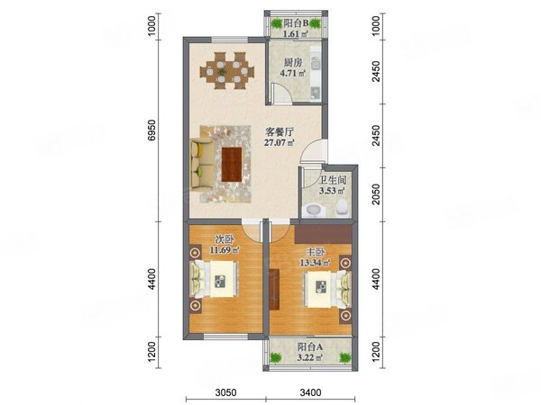 【多图】鹏飞花园(李沧),青山路租房,房源采光好,南北通透,业主诚意出