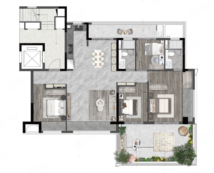 金地玖峯汇4室2厅143㎡433万二手房图片