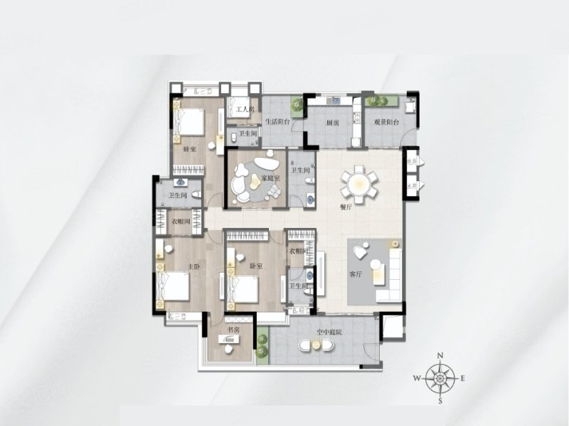 北岸美庐(新房)6室2厅247㎡万二手房图片