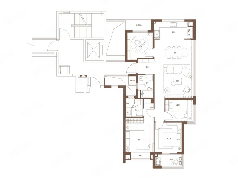保利东方瑧悦4室2厅128㎡425万二手房图片