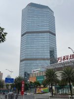 (出租) 地铁口万科中天大厦203平家具齐全房产证面积国贸ucc