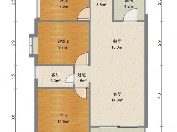 【多图】维也纳森林,凤岭北租房,维也纳森林 3室2厅1卫 电梯房 88平米