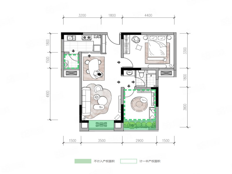 欢乐颂2室1厅75㎡79万二手房图片