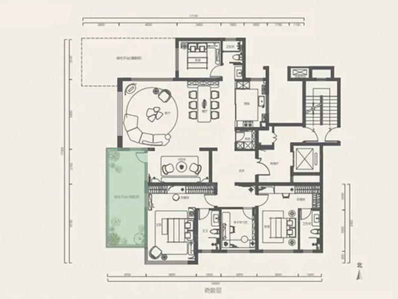 招商林屿缦岛5室2厅139㎡321万二手房图片