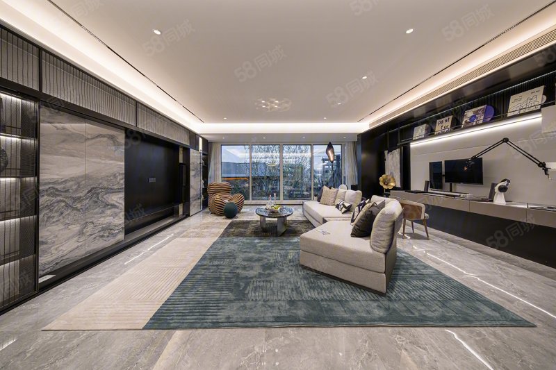 环山路泰山龙胤超大落地窗国悦山联排洋房山和院子