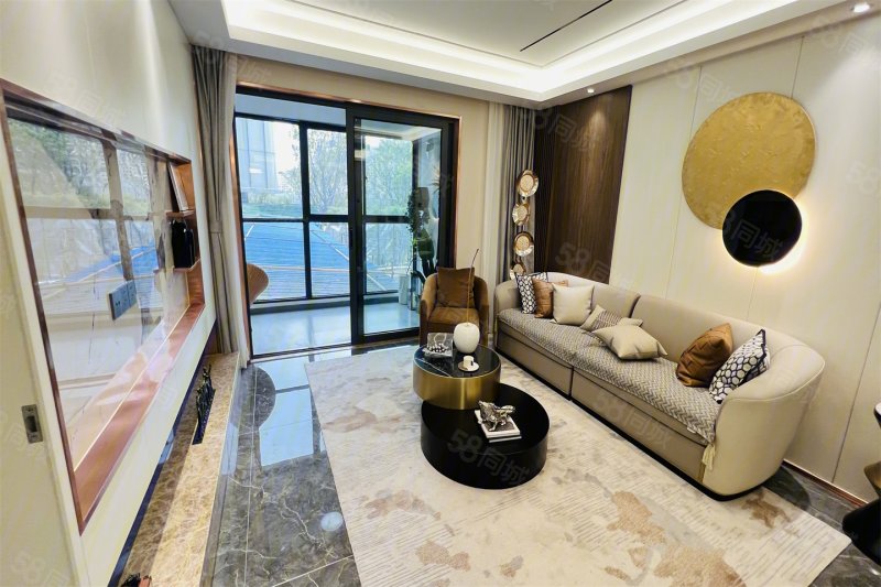 旁 户型方正 超大楼间距 南北通透 双向露地大阳台,文澜府-淮安58同城