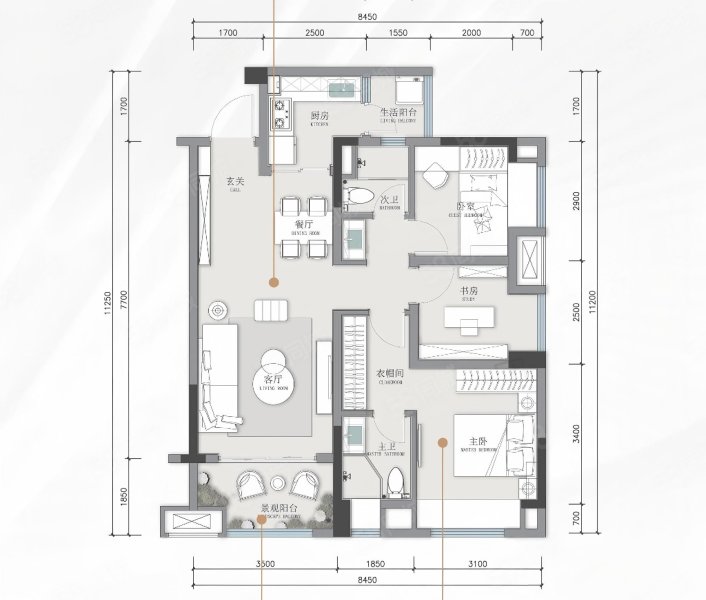 未来云邸3室2厅89㎡107万二手房图片