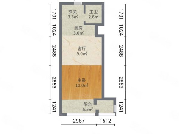 【多圖】萬科城市之光(商住樓),東海灣租房,萬科城市之光(商住樓) 1室