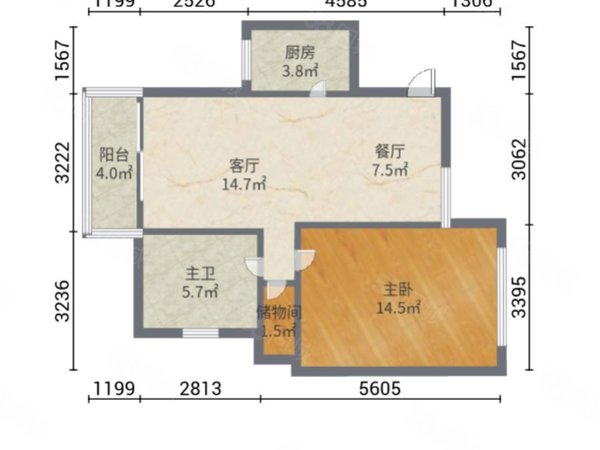 【多图】御翠豪庭,古北租房,御翠豪庭 1室2厅1卫 电梯房 精装修82平米