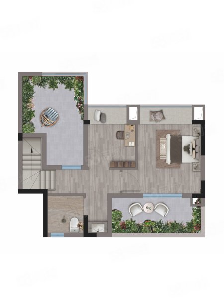 青城南院2室2厅90㎡万二手房图片