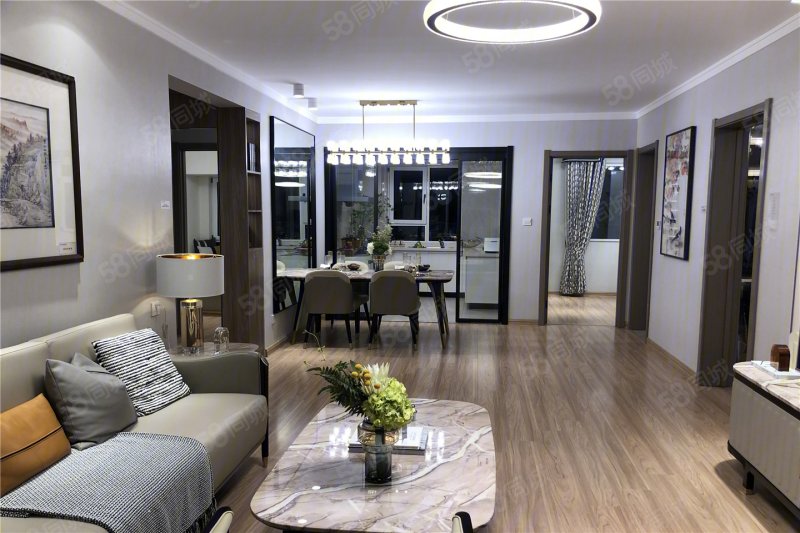 【10图】3室2厅2卫 136m 朝南北 约75万,碧桂园学府世家(新房)-汉中58