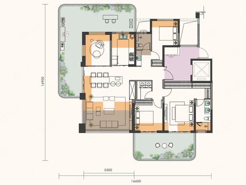 保亿·润园4室2厅129㎡183万二手房图片