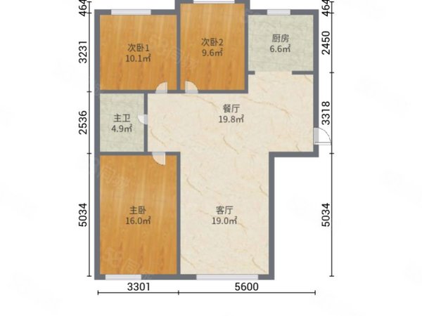 【多图】万科四季花城,怒江北街租房,万科四季花城 3室2厅1卫 109平