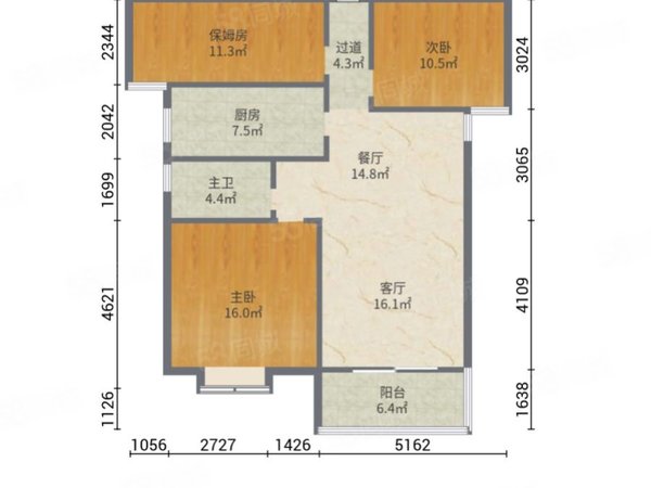 【多图】江南新区锦美安置区,浮桥租房,江南新区锦美安置区 2室1厅1卫