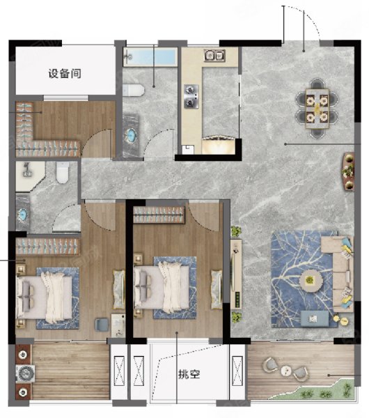 滨河阳光和安中学南北通透采光充足电梯好楼层