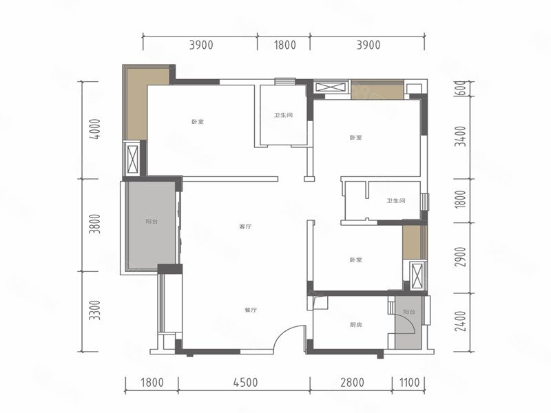 鹭湖宫19区长河湾3室2厅120㎡123万二手房图片
